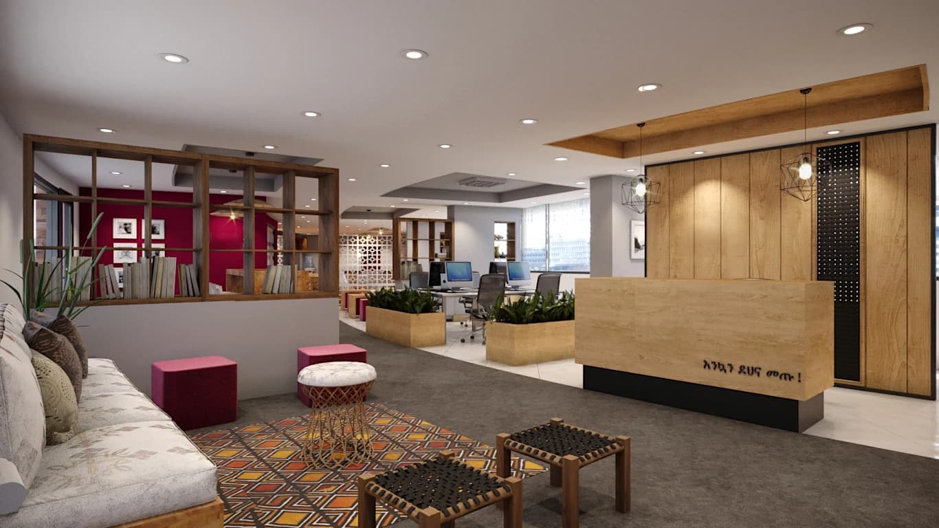 Creative office interior design bole – International INGO Office Interior Finishing, Addis Ababa