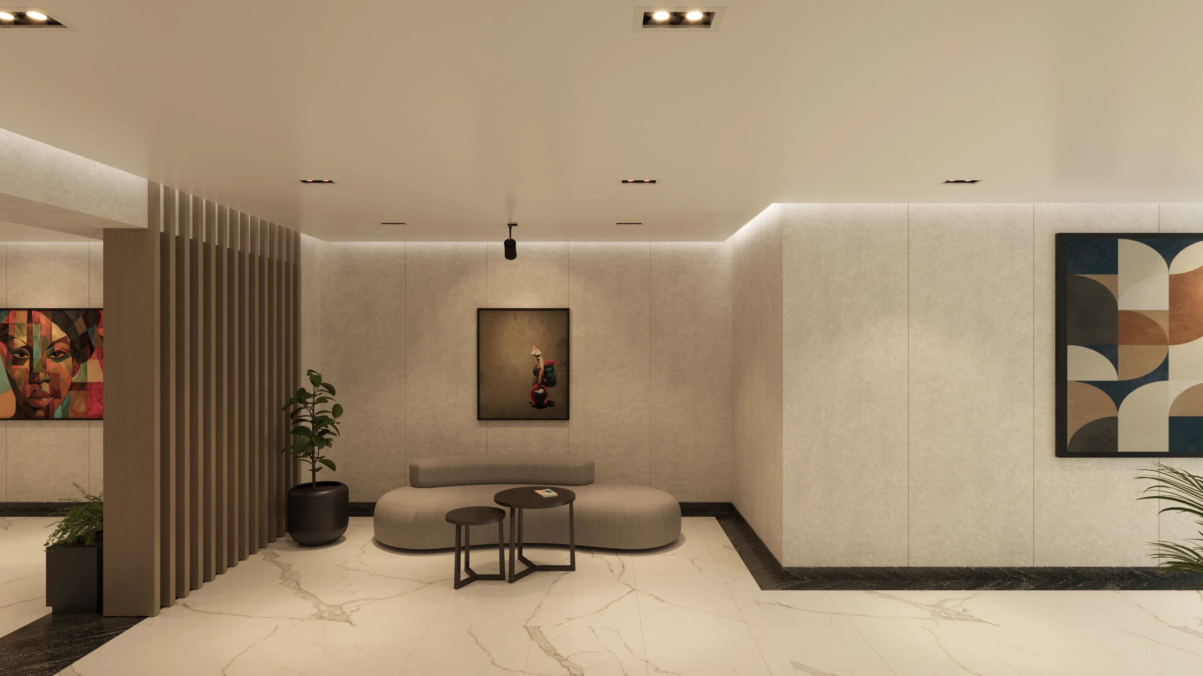 Apartment floor finish design bole – Ghion Homes Apartment Lobby