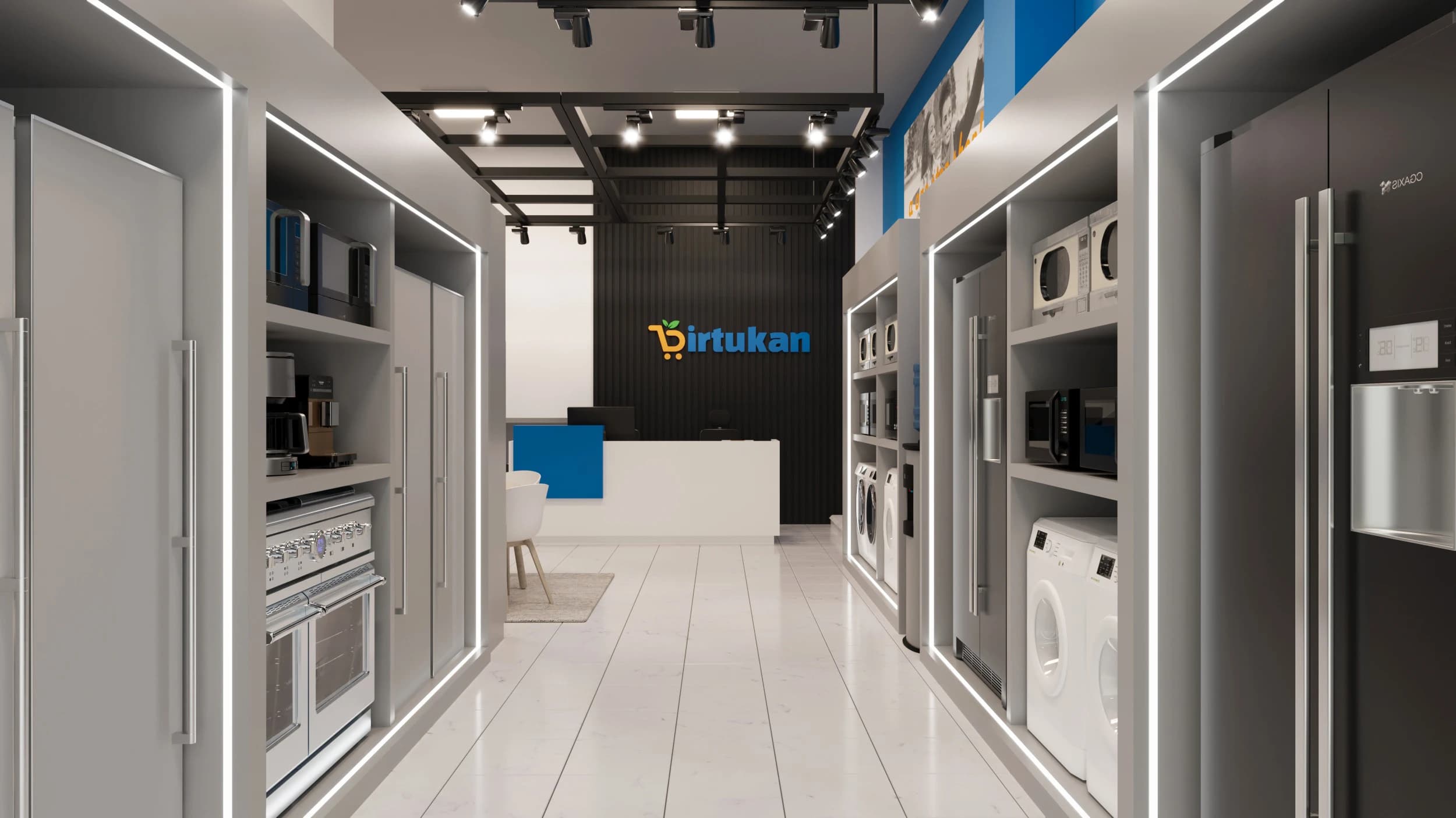 Birtukan Electronics, Modern Electronics Shop Shelf Layout Design ...